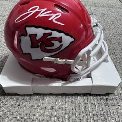 JALEN ROYALS  Autograph signed KANSAS CITY CHIEFS  Mini Football Helmet-JSA Coa