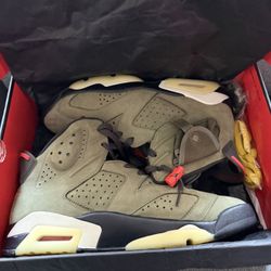 Jordan 6 Olive green Travis scott
