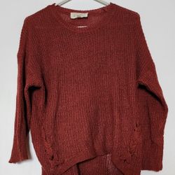 Women's Rust Knit Sweater Size XL