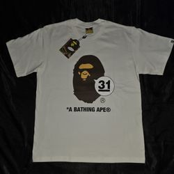 A Bathing Ape T-Shirt, White, Size Small