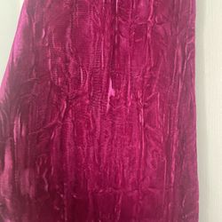 Velvet Burgundy Scarf