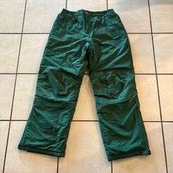 Youth Kids XL 18 Green Snow Pants Land’s End