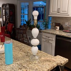 Vintage Milk Glass Lamp 