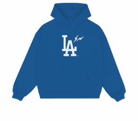 Fragment x Los Angeles Dodgers Big LA Men's Heavyweight Fleece Hoodie DEEP..  size xxl