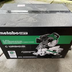 Metabo (Hitachi) 12 Inch Slide Compound Miter Saw with Laser Marker C12RSH2S