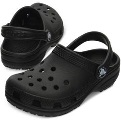 Black Crocks Size 6W
