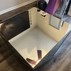 Glass/Mirror Top Coffee Table 