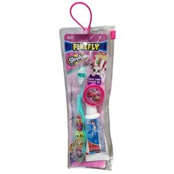 2020 Firefly Shopkins Girls Premium Assorted Travel Kits Soft Toothbrush