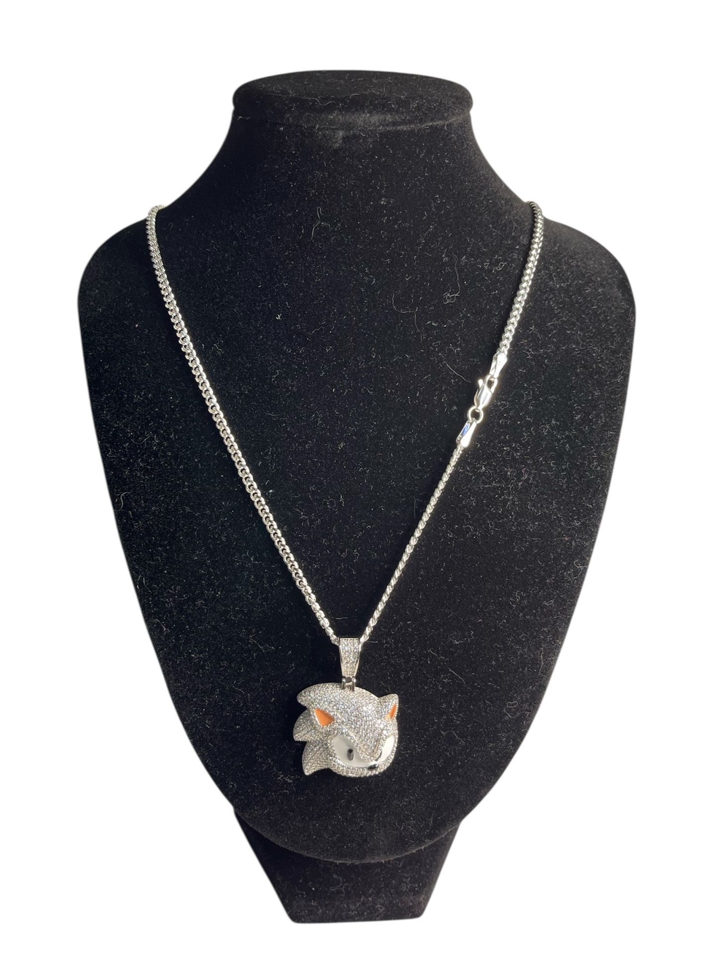 Silver Sonic Pendant Necklace