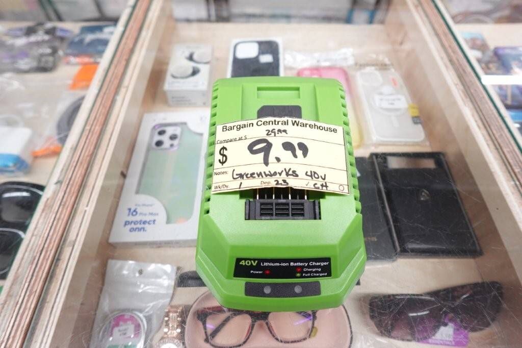 Replacement for Greenworks 40V Lithium Ion Battery Charger