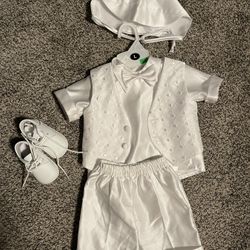 Baby Boy Baptismal Outfit Large 