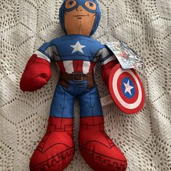 Marvel Avengers Assemble CAPTAIN AMERICA Plush 13" toy doll