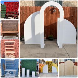 Backdrops/flower Walls / Candy Cart