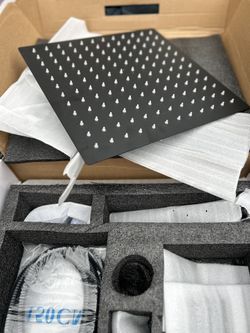 Stone Grain BathSinks With Faucet an Rain Shower Head