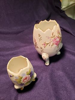 Vintage NAPCOWEAR footed Egg Vase (2)