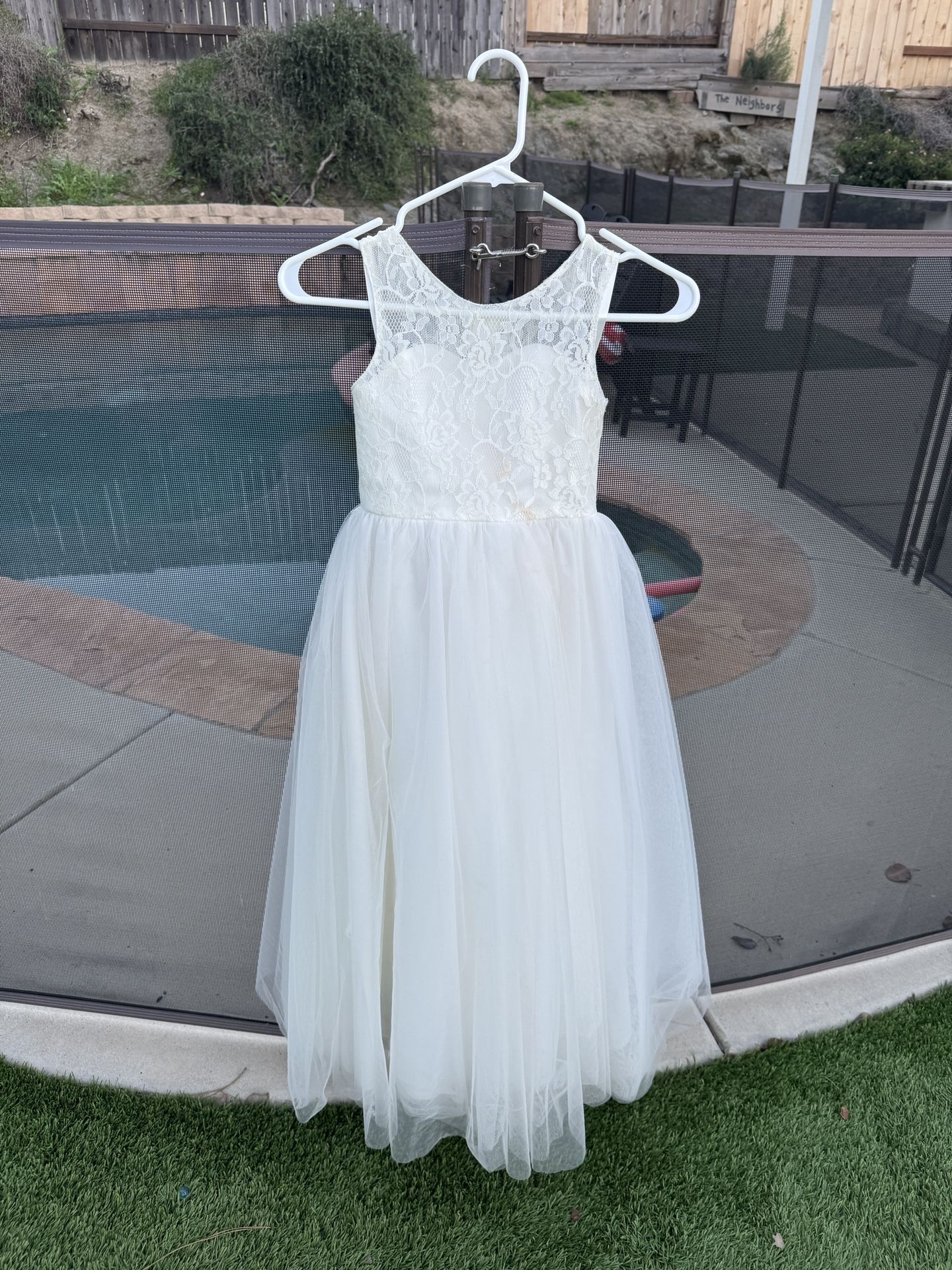 Girl Wedding Flower Dress Size 7