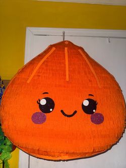 Beautiful orange dumpling piñata