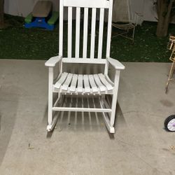 White Rocking Chair