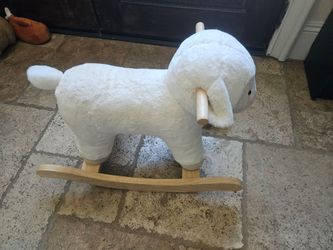 Authentic Pottery Barn Sheep Rocking Horse