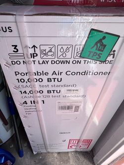 Portable A/C 4 in 1.  10,000-14,000 BTU