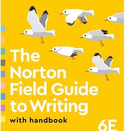 The Norton Field Guide to Writting