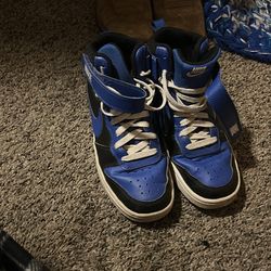 Nike Court Borough Mid 2 Black Game Royal Blue Sneackers
