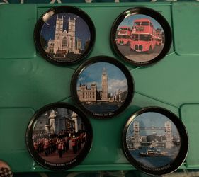 Metal London Coaster Set of 5