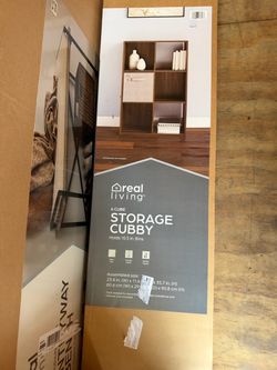 Real Living 6 Cube Storage Cubby 23.8w x 35.7h Brand New