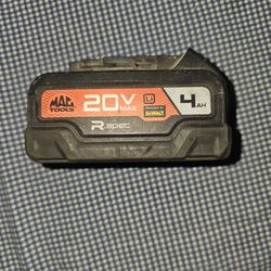 Mac Tools 20v MAX 4AH Battery 