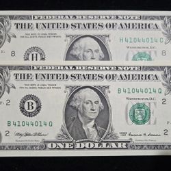 2 Matching Radar Notes Uncirculated 