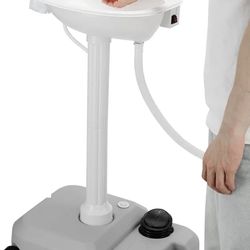 Portable Sink Hand Wash Station with Wheels, 5 Gal Water Tank, Soap Dispenser & Towel Holder - Compact Camping Sink for Outdoor Hand Washing