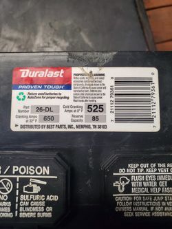 Duralast Battery