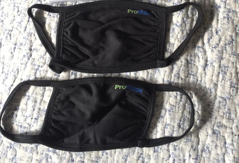 3-Ply Reusable Antimicrobial Fabric Face Mask (2 Pack)