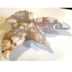 Pink Amethyst, Flower Agate Swan 106G!! Druzy!