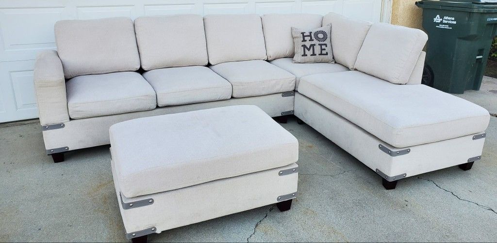 Three Piece Sectional Couch Delivery Available 