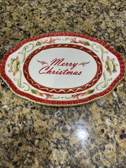 New Merry Christmas Fitz & Floyd plate