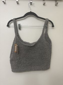 NWT SKIMS Cozy Knit Crop Top