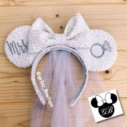 Bride Mickey ears