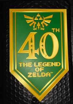 Legend of Zelda 40th Anniversary Shield Plaque