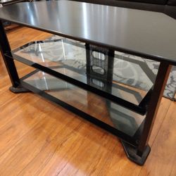 Small Tv Stand With Glass Shelves 