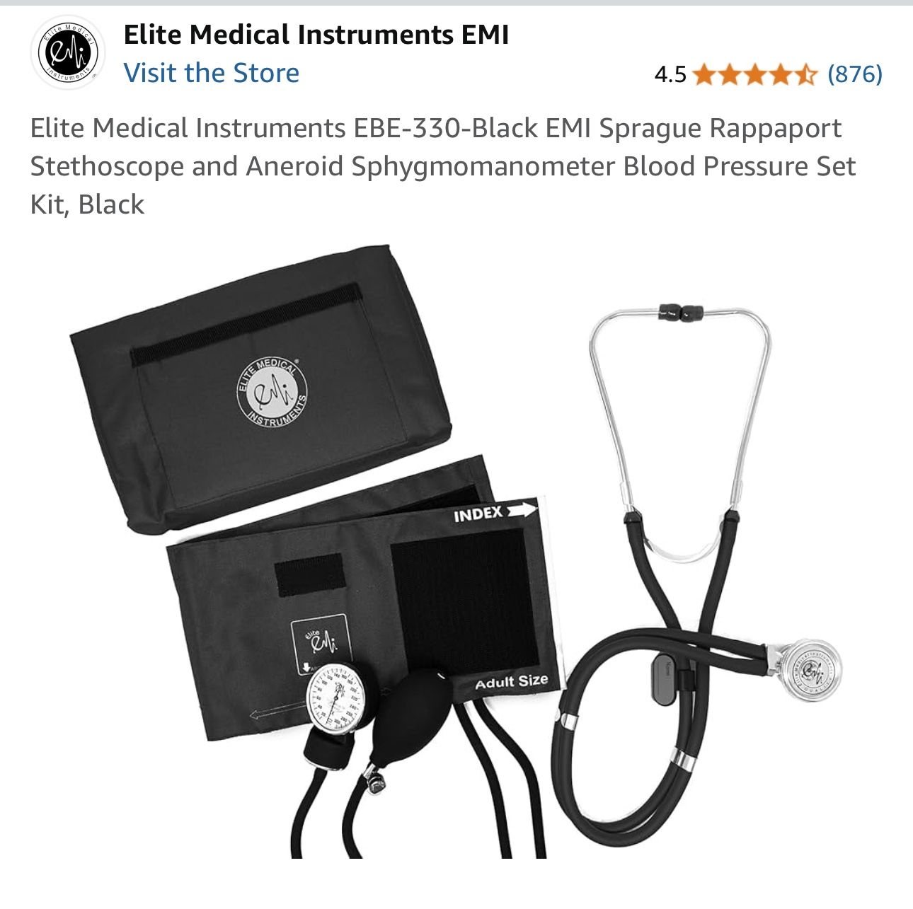 Stethoscope & blood pressure Cuff