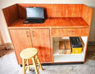 Durable Multi-Purpose Cabinet with Storage Shelves and Drawer