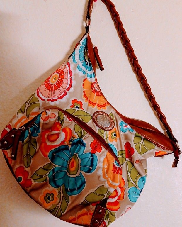 Ladies Rosetti New York Summer Floral Shoulder Purse