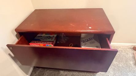 Wood storage box
