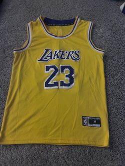 LeBron James #23 Los Angeles Lakers NBA Basketball Jersey Yellow Gold Size Medium M