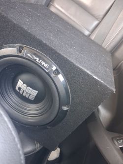 Alpine Bass Line Subwoofer in Carpeted Enclosure
