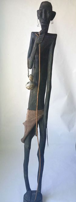 African hand carved fertility shaman