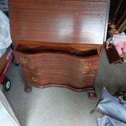 Vintage Clawfoot Secretary Desk 
