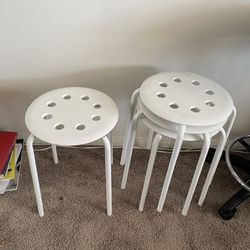 Ikea Small White STOOLS 
