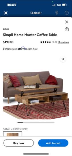 Simpli Home Huter Coffee Table